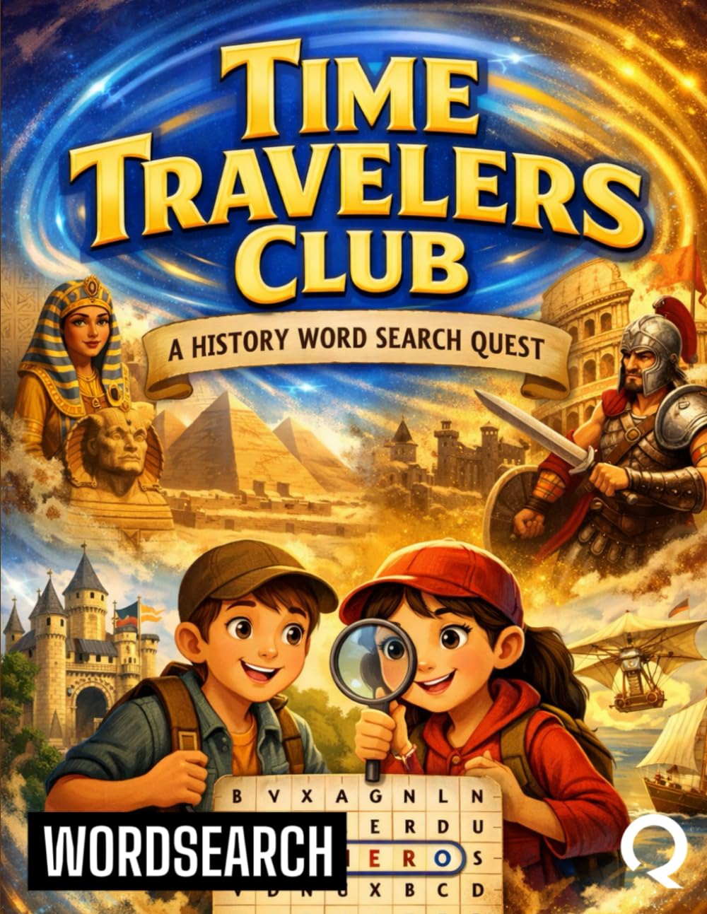 Time Travelers Club: A History Word Search Quest