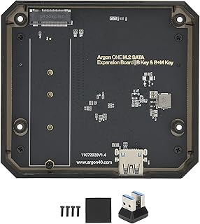 for Argon ONE M.2 Expansion Board for Raspberry Pi 4B, M.2 SATA SSD to USB 3.0 Expansion Module M.2 SSD NGFF Key B and Key B+ M (2280 2260 2242 2230)