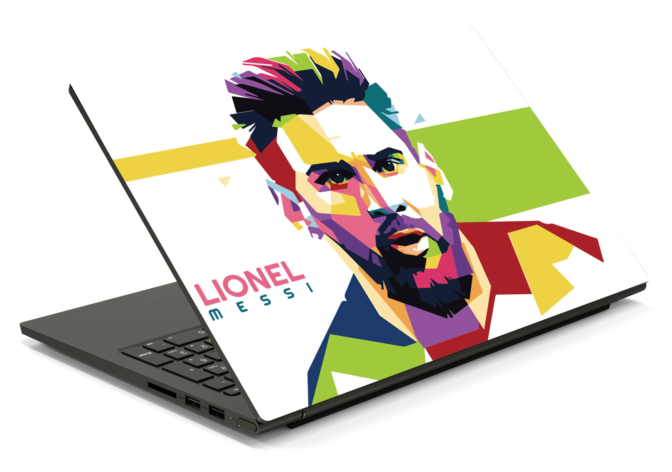 ISEE 360® Laptop Skin Cover Laminated Lionel Messi Abstract Stickers and Free Track pad Skin Girls Boys Kids Students Office Vinyl Printed Multicolored HD Quality Sticker 15.6 Inches (B08PND1SJ1) Amazon Price History, Amazon Price Tracker