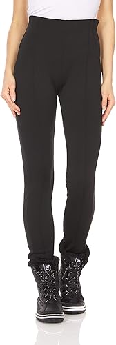 Arctic Quest Pantalón de esquí de Pierna Flaca para Mujer, Negro Vivo, Large