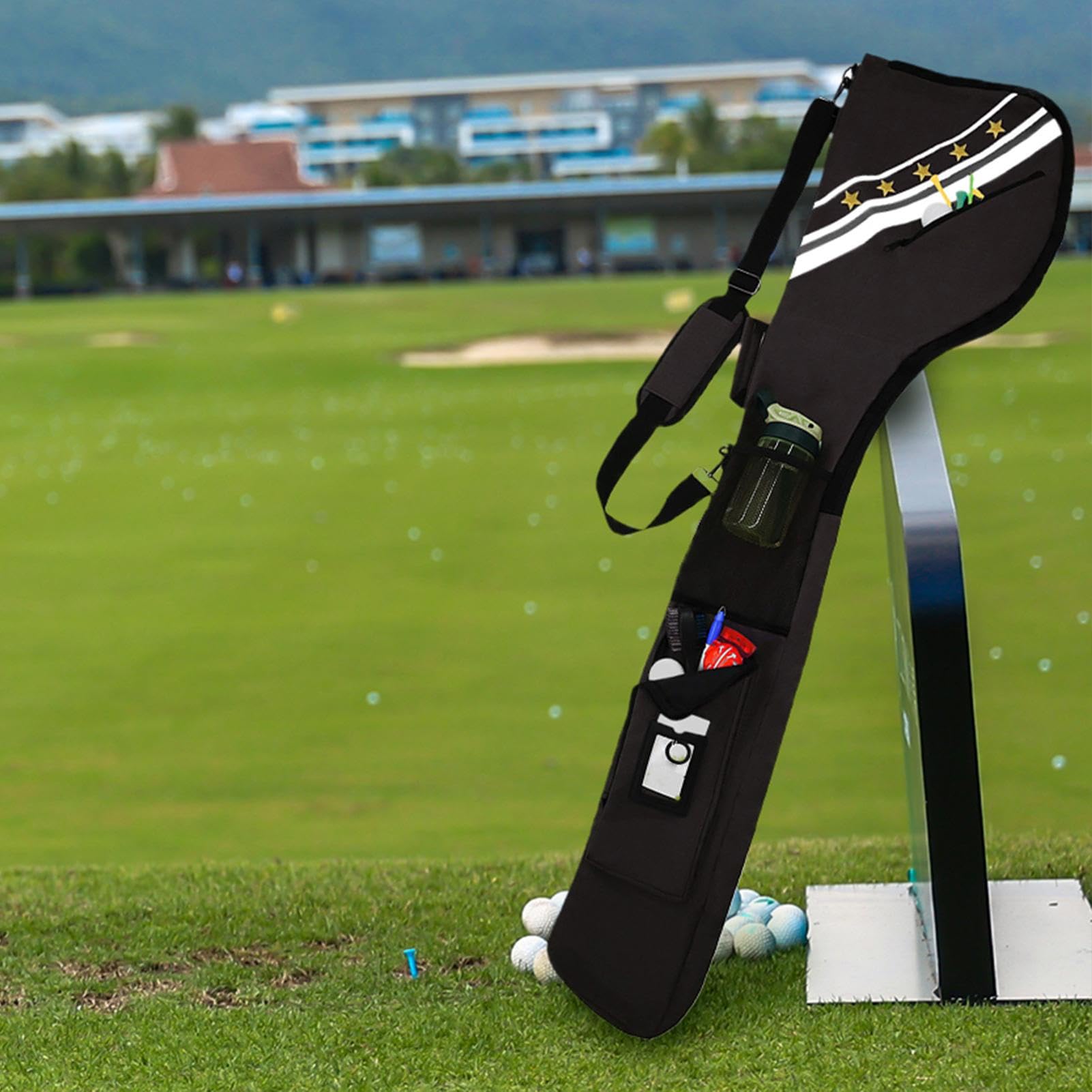 Torba Golfowa Przenośna Przechowywanie 7-10 Kijów Golfowych