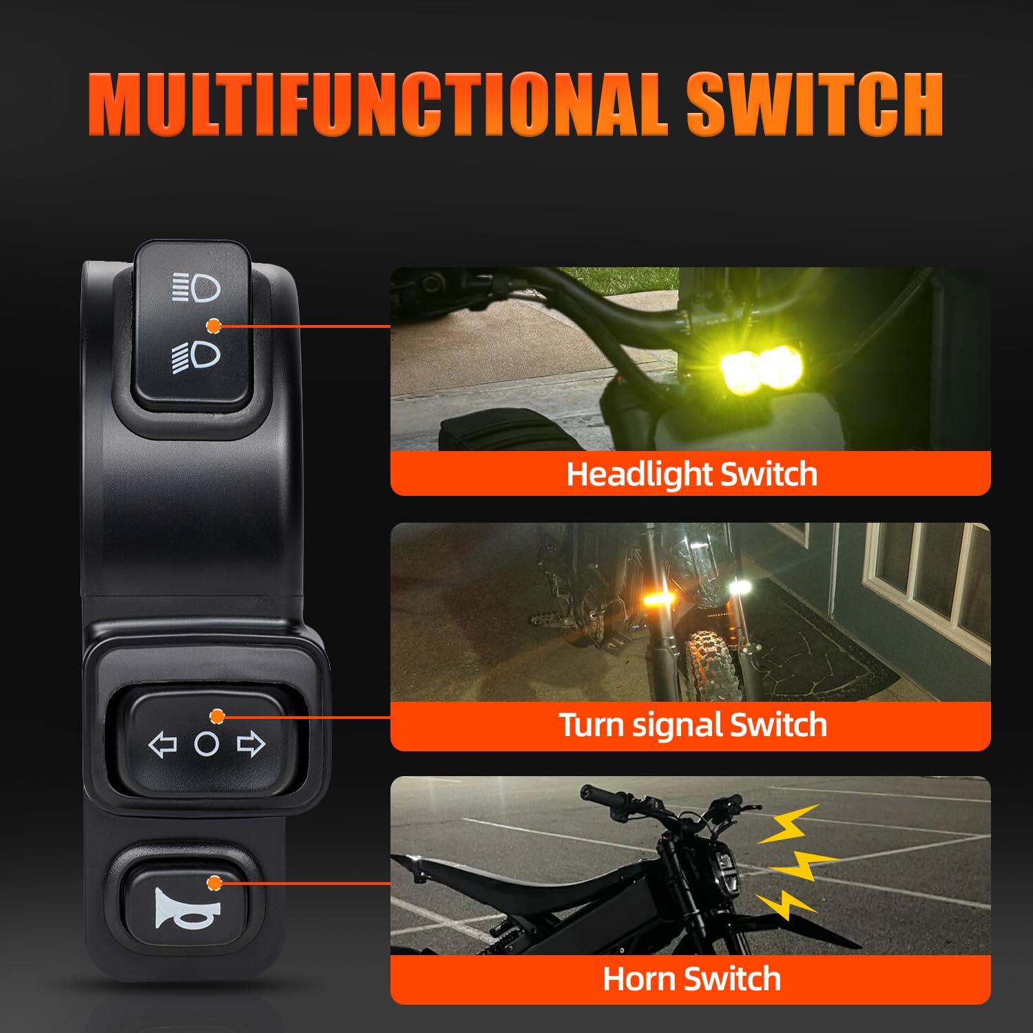 Amazon.com: CHANGCHENG Headlight ON/Off Switch Electric Dirt Bike
