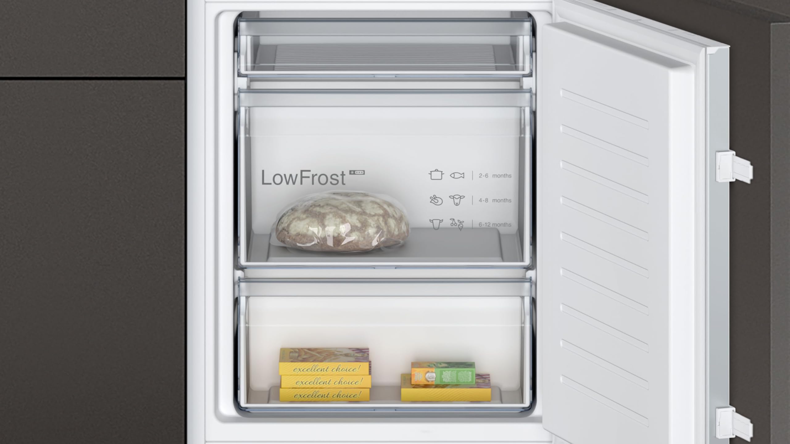 NEFF KI5861SE0, N 30, FreshSafe, Kühl-Gefrierkombination 177,2x54,1cm, Nutzinhalt gesamt: 265; 39 dB, Schleppscharnier, Kühlraum: 182, Gefrierraum: 83 Nutzinhalt | Made in Germany, 267 L Kapazität, Fresh Safe Fach, flexible Glasböden, weniger Eisbildung