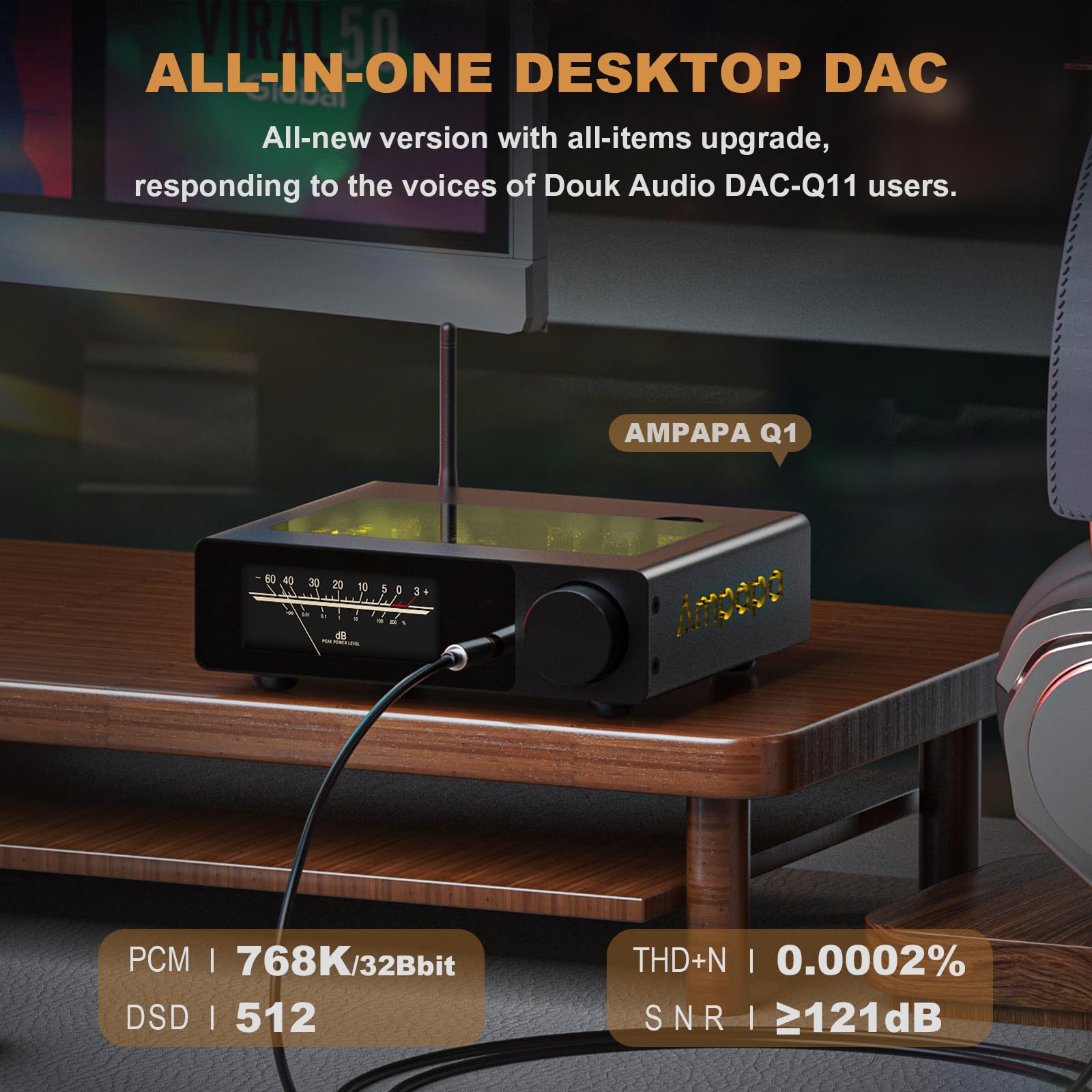 新品同様:Ampapa D1 Bluetoothデジタルアンプ Ampapa D1 Hi-Fi Stereo Bluetooth 5.2 Amplifier: Real-World
