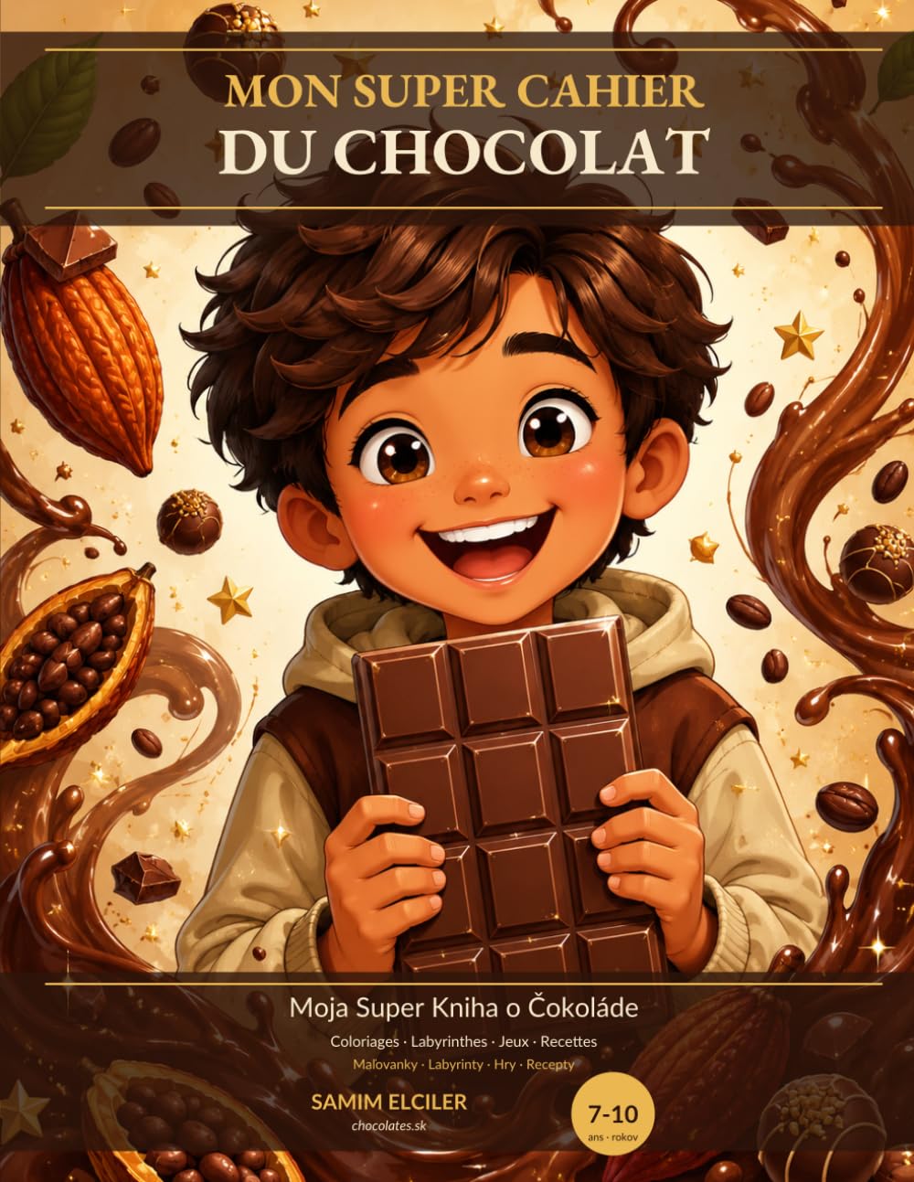Mon Super Cahier du Chocolat: Le guide gourmand des petits connaisseurs — Édition bilingue FR/SK