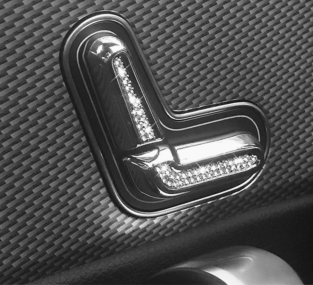 Autocollant Strass Pour Bouton Démarrage Mercedes (2015-2020) | Acier Inoxydable + Diamants Synthétiques | Modèles A200, C300, E300, GLC, Etc. - 8