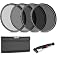 Neewer 72mm ND Filter Kit: ND2 ND4 ND8 ND16, Lens Cleaning Pen, Neutral Density Filter Pouch and Accessories Kit Compatible w