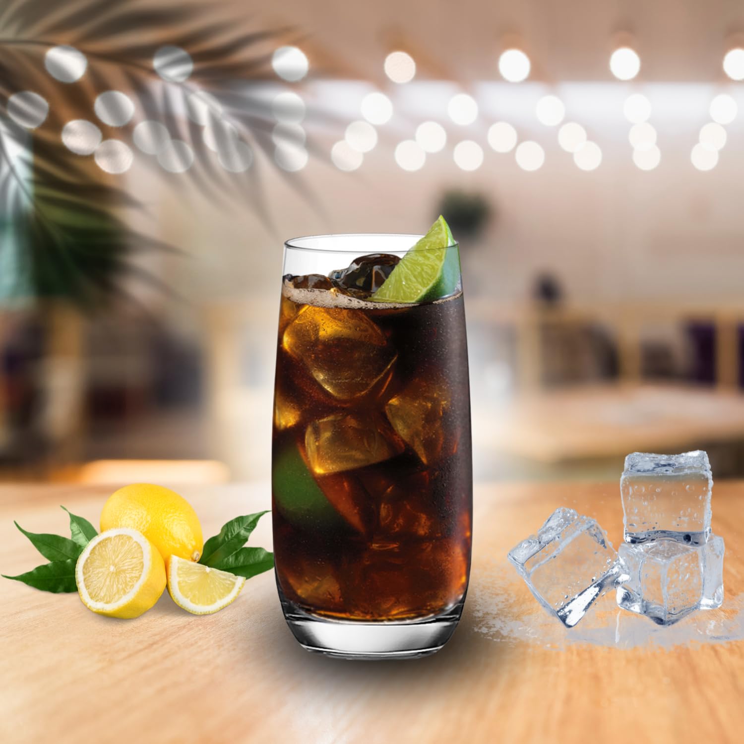 Ocean Glass Tumbler - 6-Pieces, Clear, 370ml