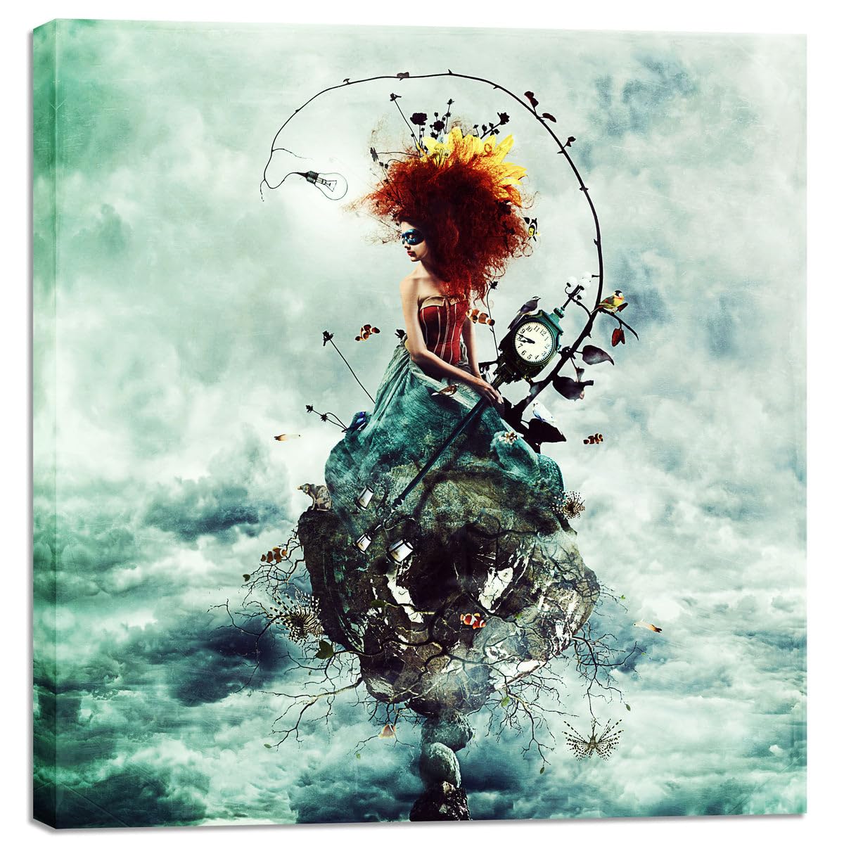 Cortesi Home 'Delirium' by Mario Sanchez Nevado, Canvas Wall Art, 18"x18"