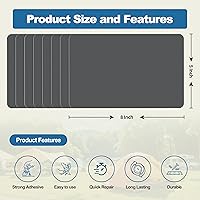 Vista 327 de KING MOUNTAIN Parche de reparación de lona de 9 x 11 pulgadas, 2 piezas, parche de tela impermeable autoadhesivo para sofás, tiendas de campaña