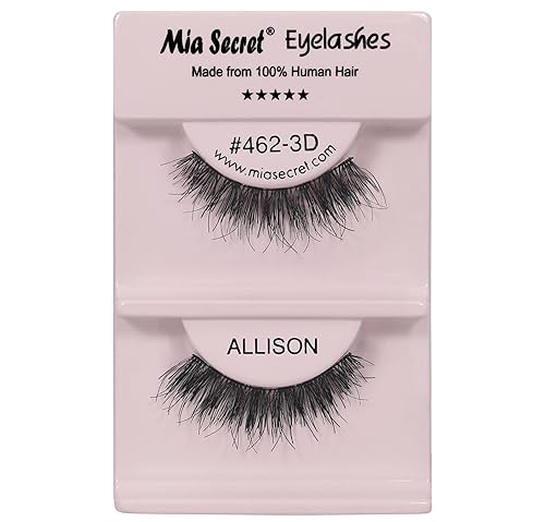 Mia Secret Pestañas naturales  Extensión de pestañas reutilizables  Extremos cónicos aspecto Dolly Eye  Ligero y cómodo  Paquete de 4 (ALLISON) disponible en Yaxa Peru