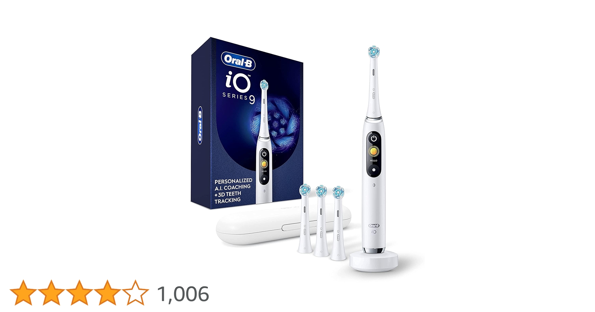 【最終値下げ】　BRAUN オーラルb iOシリーズ9 ホワイトアラバスター iO（オーラルB） 電動歯ブラシ オーラルB iO9 本体セット ホワイト