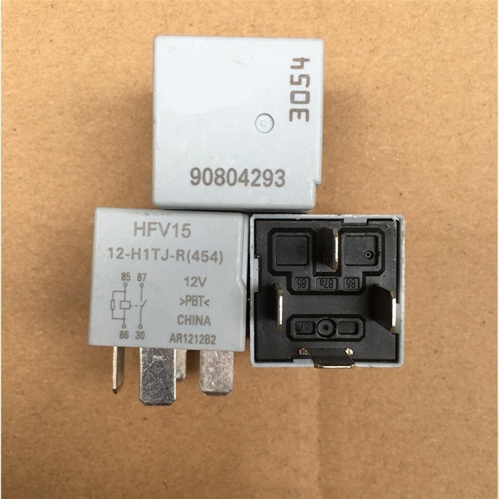 Relé automotriz HFV15 12-H1TJ-R 12V 4 pines interruptor electromagnético coche 90804293 2