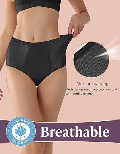 Miniatura 7 de AIRCUTE Ropa interior lavable para mujer, para incontinencia orina, a prueba de fugas, para fugas de vejiga posparto, con absorción de 1.7 fl oz,