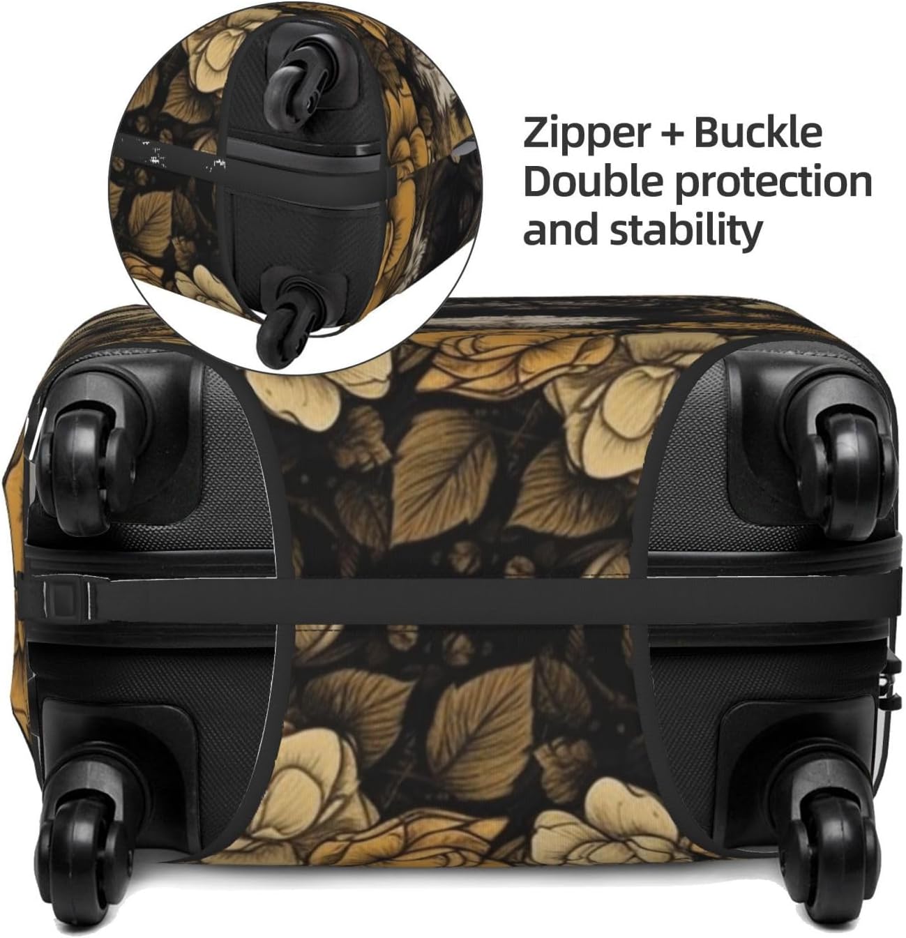 Luggage Cover for Travel Elastic Suitcase Cover Three French Bulldogs Luggage Covers Fashion Suitcase Protector Thickened Baggage Cover Dustproof Suitcase Sleeve Fits 18-32 Inch Luggage