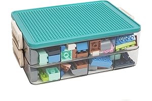 Stackable Lego Set Organizer with 24 Palace Grids