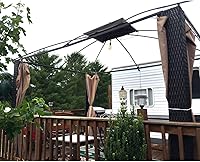 Vista 1 de Garden Winds Cubierta superior de toldo de repuesto para cenador de mimbre The Roses - RipLock 350