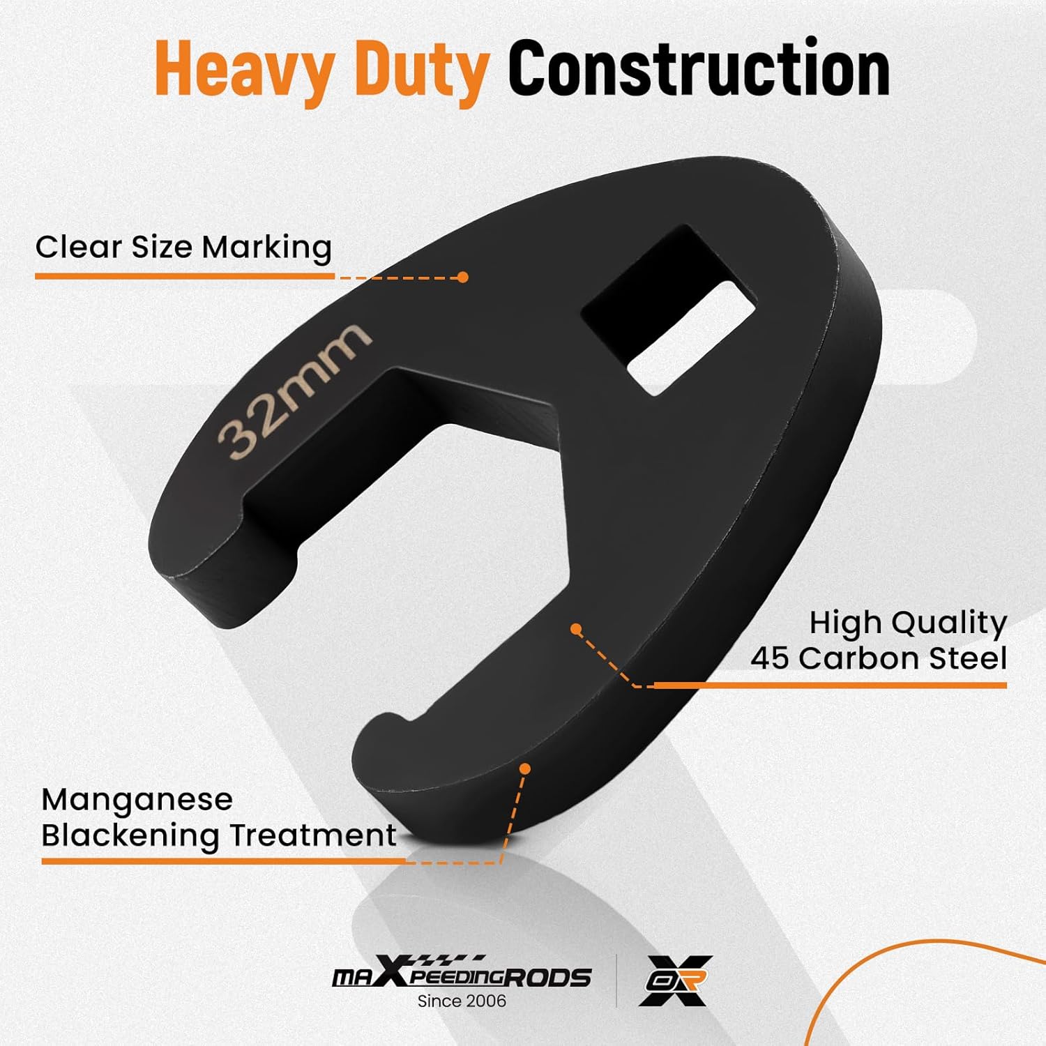 maXpeedingrods Crows Foot Wrench Set 1/2" and 3/8” Drive Flare Nut Crowfoot Set, 19 Pcs 8-32 mm 6 Point Crows Feet Wrenches, Large & Small Metric Flare Nut Tool Kit for Nut Removal and More
