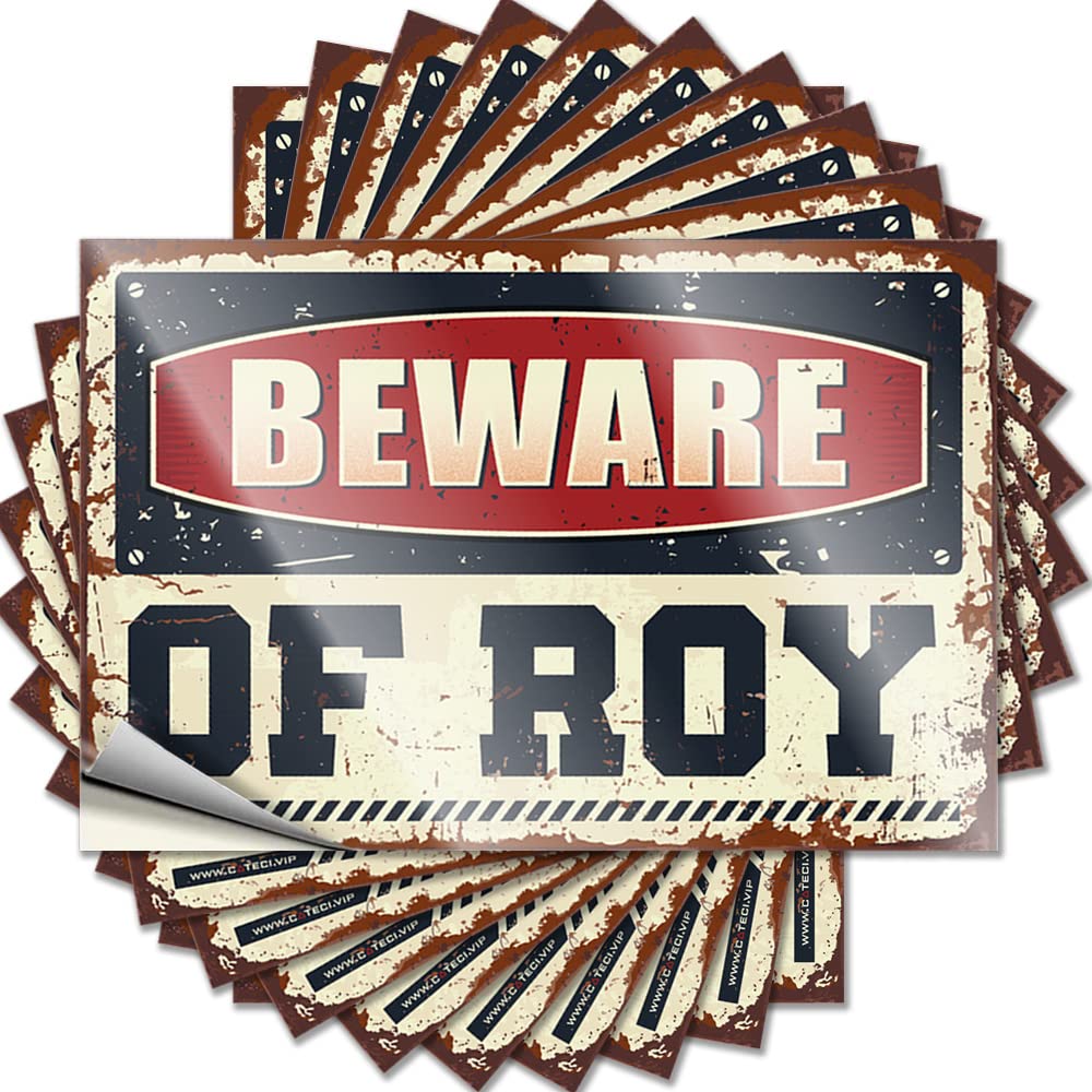 Friends Hard Bumper | Beware of Roy Funky Durable Vinyl Sticker Easy Apply for Standing(12X18CM)