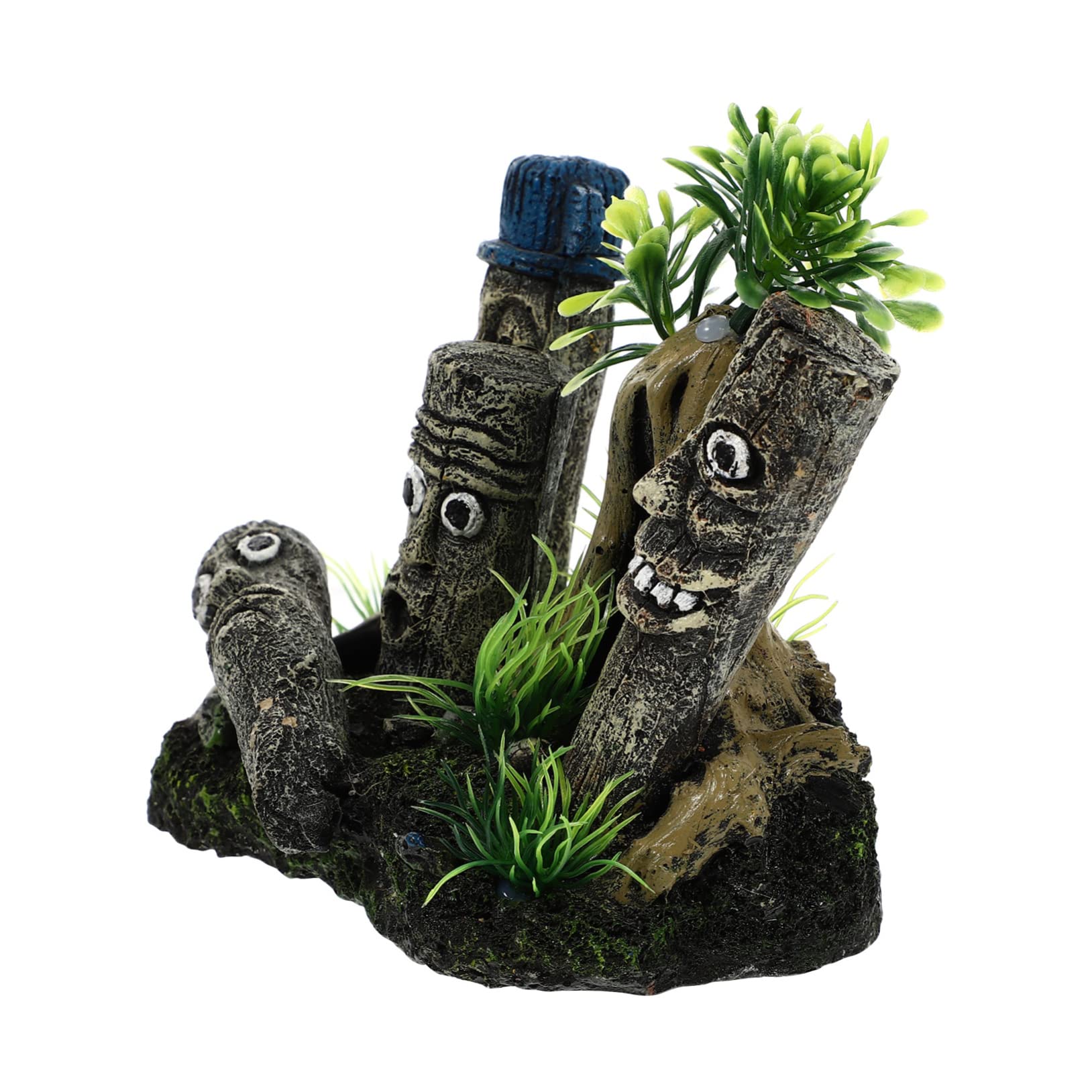 TOYANDONA 2 Piezas Pecera Paisajismo Decoración Cueva De Escondite del Acuario Decoración De Cuevas Artificiales Suministros Decorativos para Acuarios Pecera Falsa Resina