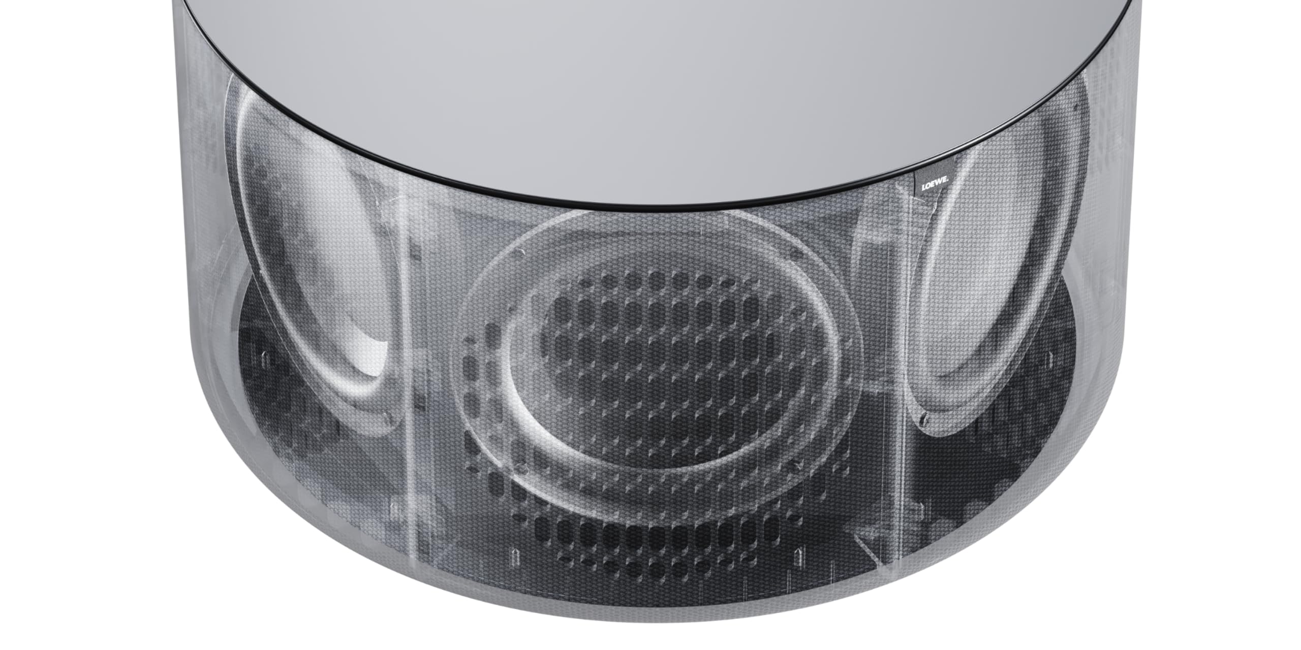 Loewe Klang sub5 Gris Basalte, Caisson de Basses sans Fil, 360 Watts, sans Vibrations, 2 woofers 4 Pouces et 4 Haut-parleurs passifs 4 Pouces