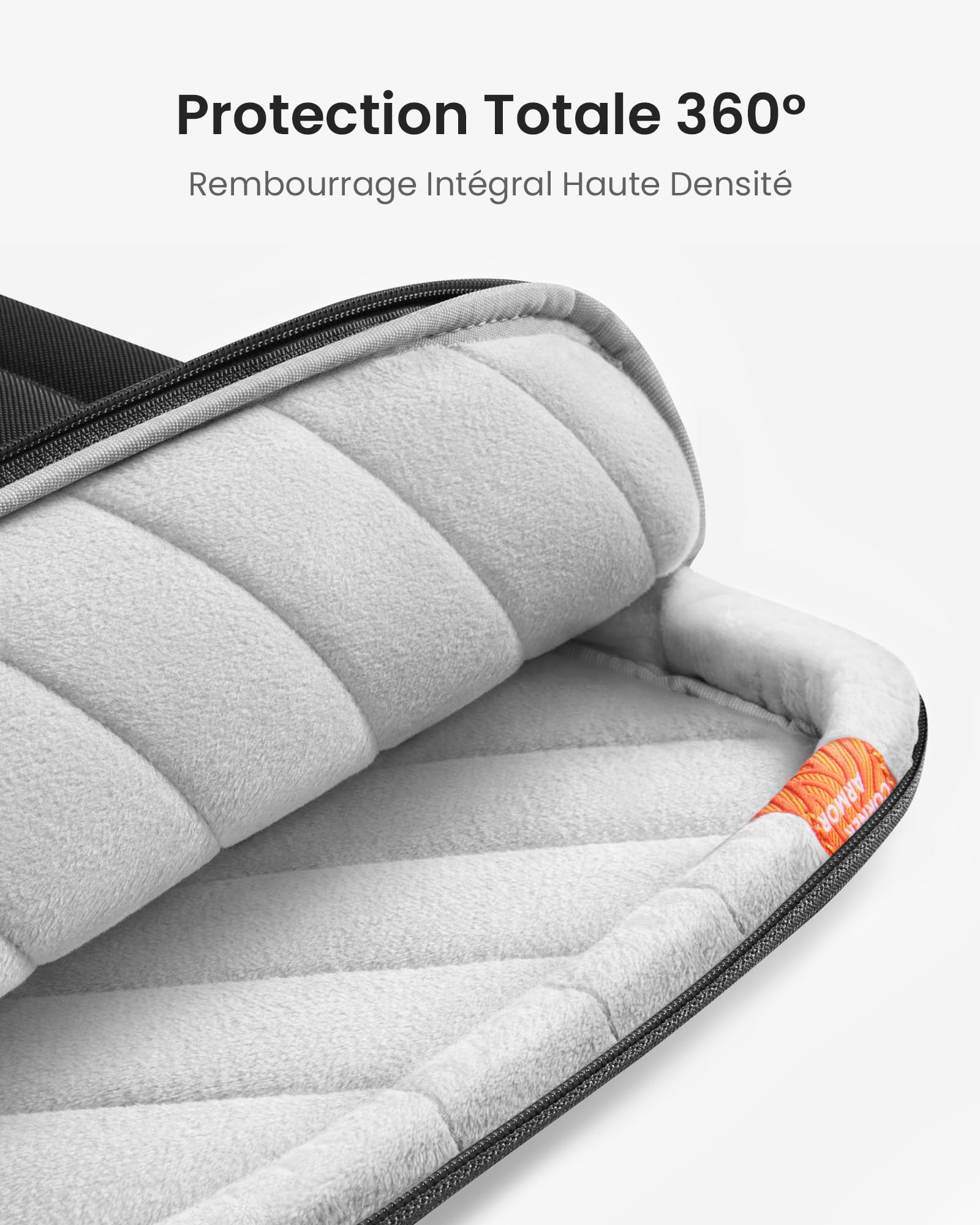 Tomtoc Housse de Protection Antichoc 360° pour MacBook Pro 14 Pouces M5 Pro/Max A3426 A3427 2026, Sacoche Ordinateur avec Poignée
