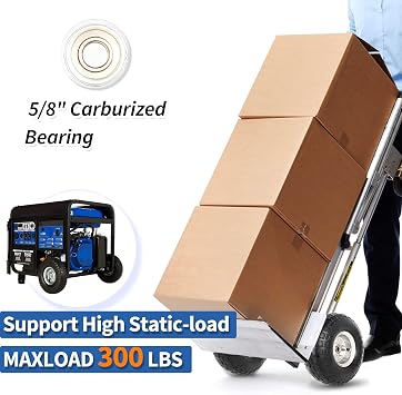 GICOOL 4.10/3.50-4 Tire and Wheel, 10 Pneumatic Tire, with 2.25 Offset Hub, 5/8 Axle Bore Hole, Sealed Bearings, for Hand Truck Trolley Dolly Garden Wagon Cart Wheel Replacement, 2 Pack
