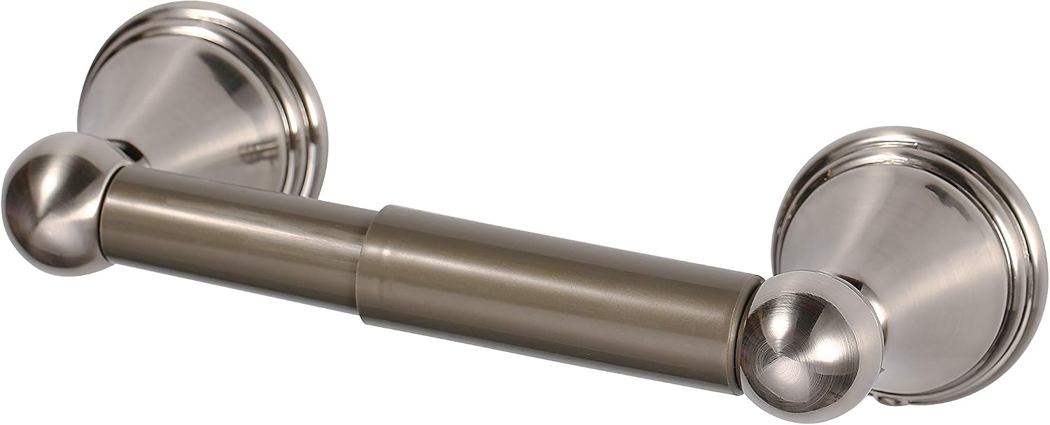 Alzassbg AL5103SN Satin Nickel, 8.5 Inch Bathroom Hardware Modern Single Toilet Paper Holder
