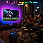 Daymeet TV LED Backlights, 16.4ft Dream Color LED Lights for 65-85 Inch TVs, Music Sync TV Backlight with App & Remote Control, USB LED Lights Behind TV for Gaming Room & Home Theater