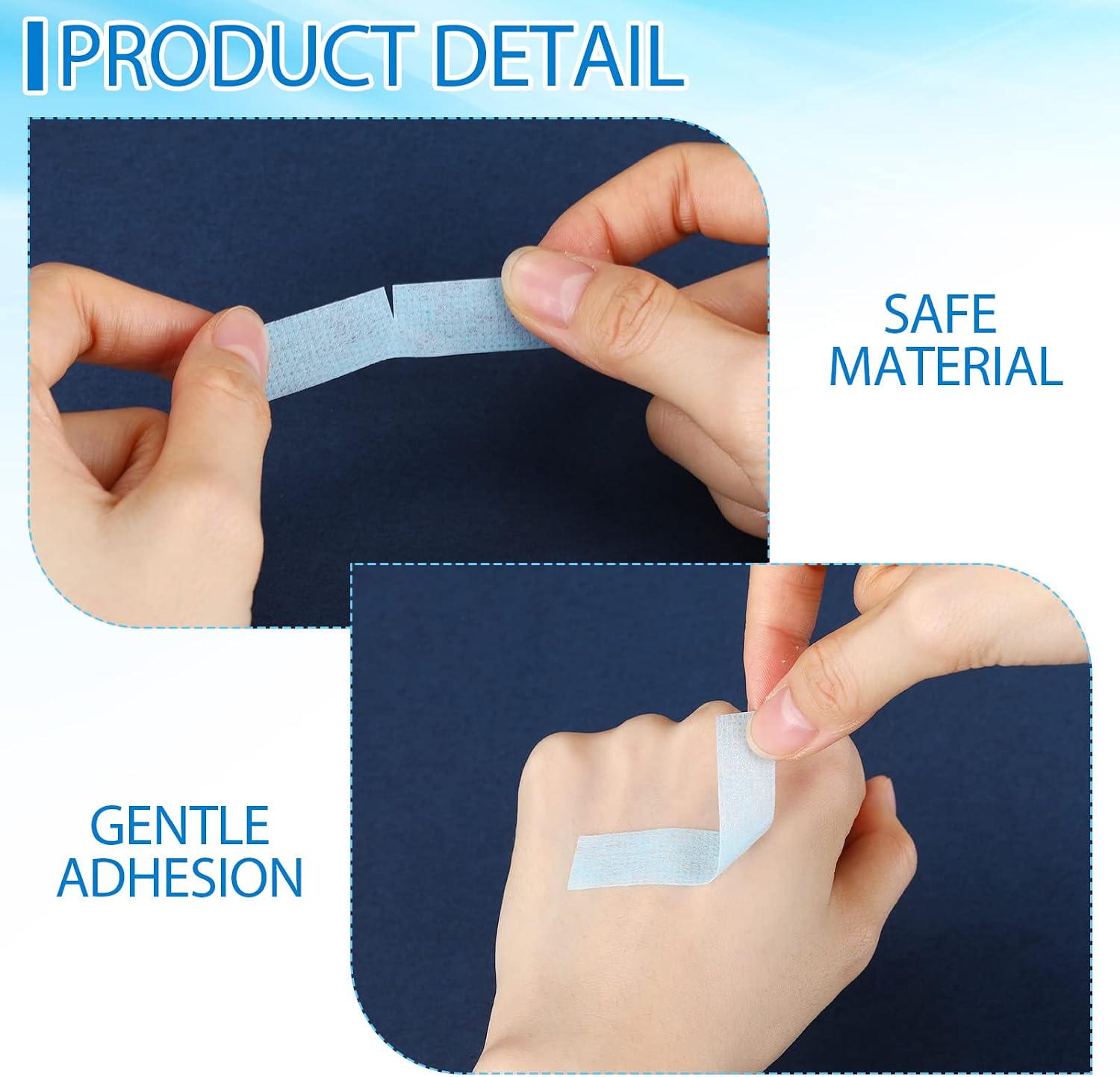 Nuanchu 6 Rolls Removal Silicone Blue Tape Reusable Adhesive Waterproof Silicone Tape(0.5 Inch x 3.9 Yards)
