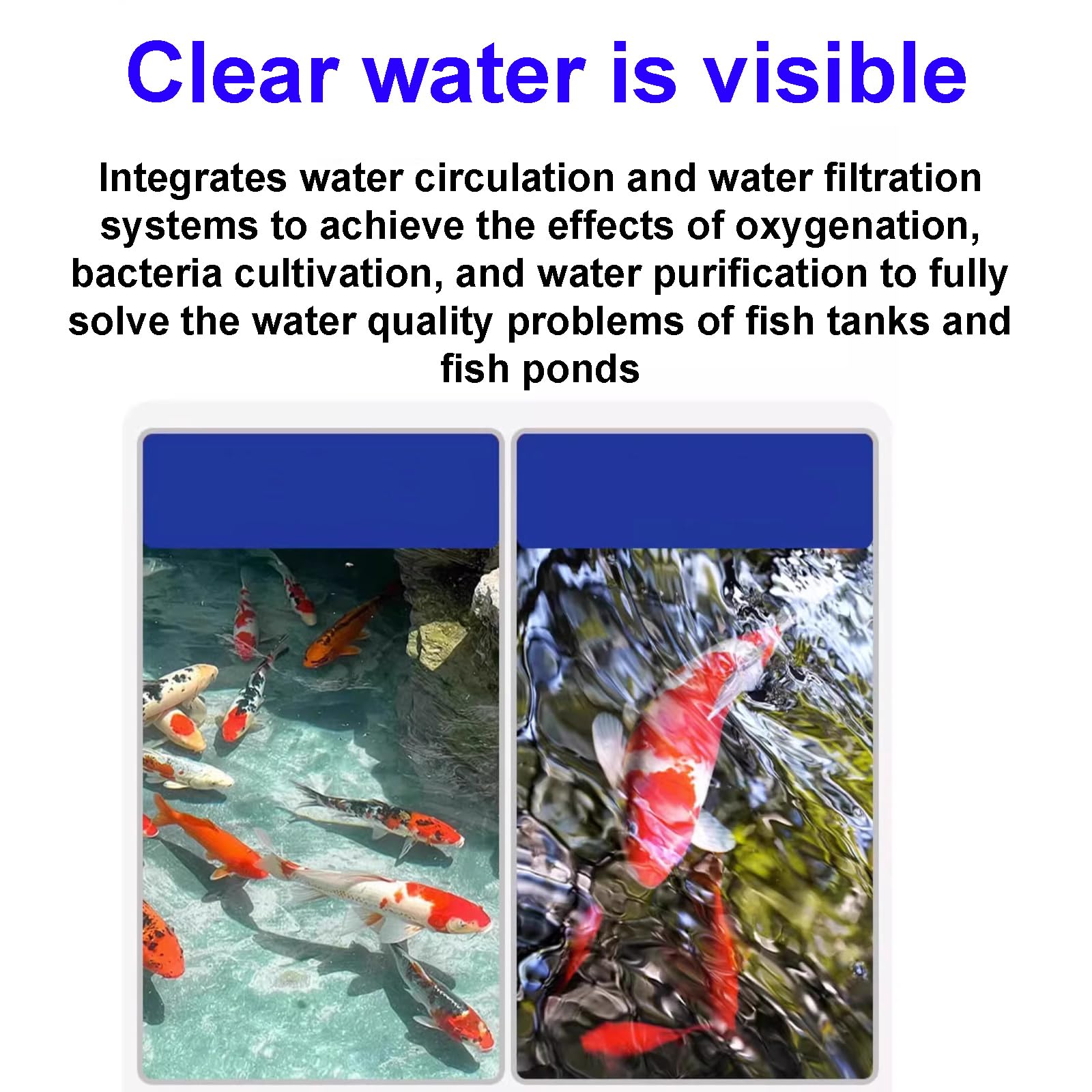 Filtro per Acquario, Grande Scatola Filtro Esterna per Acquario - Circolazione efficiente dell'Acqua per acquari e laghetti, Colore Grigio, Ideale per acquari d'Acqua Dolce e salata