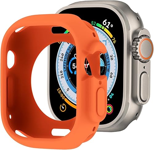 Miniatura 80 de BOTOMALL Funda protectora compatible con Apple Watch de 1.614 pulgadas Series 9, Series 8 Series 7, TPU suave, flexible, delgada, ligera, funda