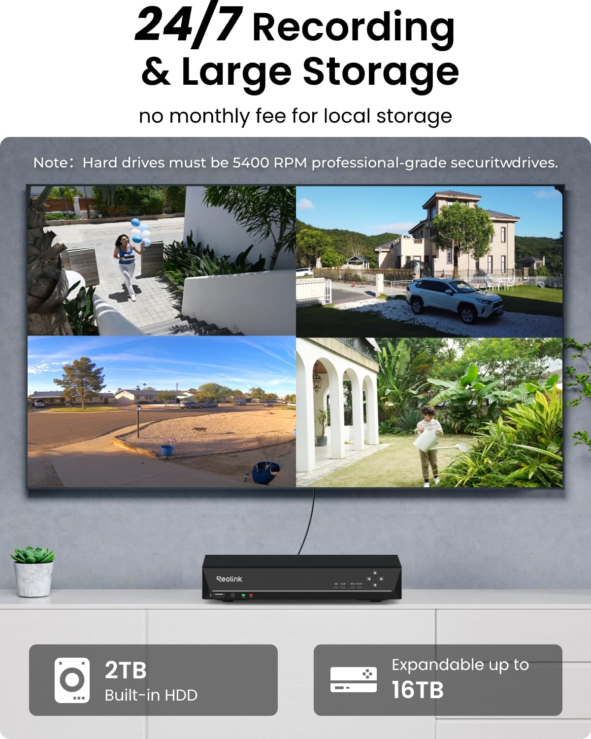 REOLINK 8CH 8MP/4K Security Bullet Camera System with 2TB HDD RLK8-800B4 — Amazon image 8