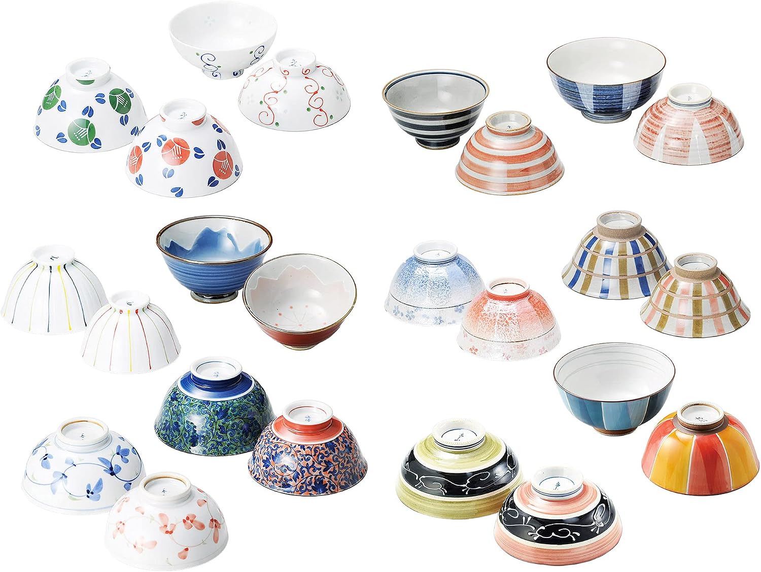 浜陶 Rice Bowls (Small) Set of 5