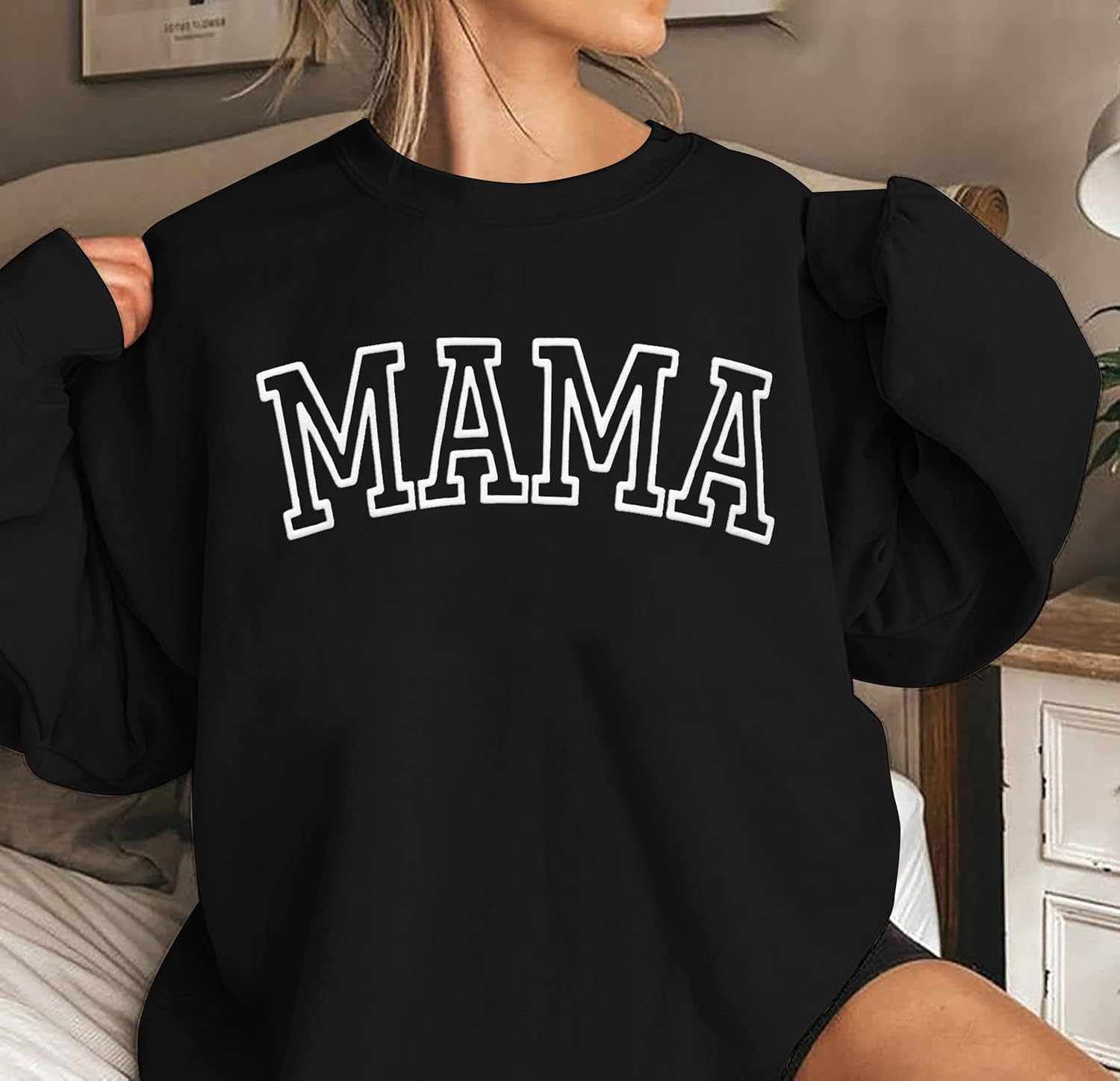 MYHALF Aunt Sweatshirt Cool Auntie Shirt: Women Oversized Auntie Crewneck Sweatshirts Aunt Gift Tops Cute Aunts Club Pullover - Image 3