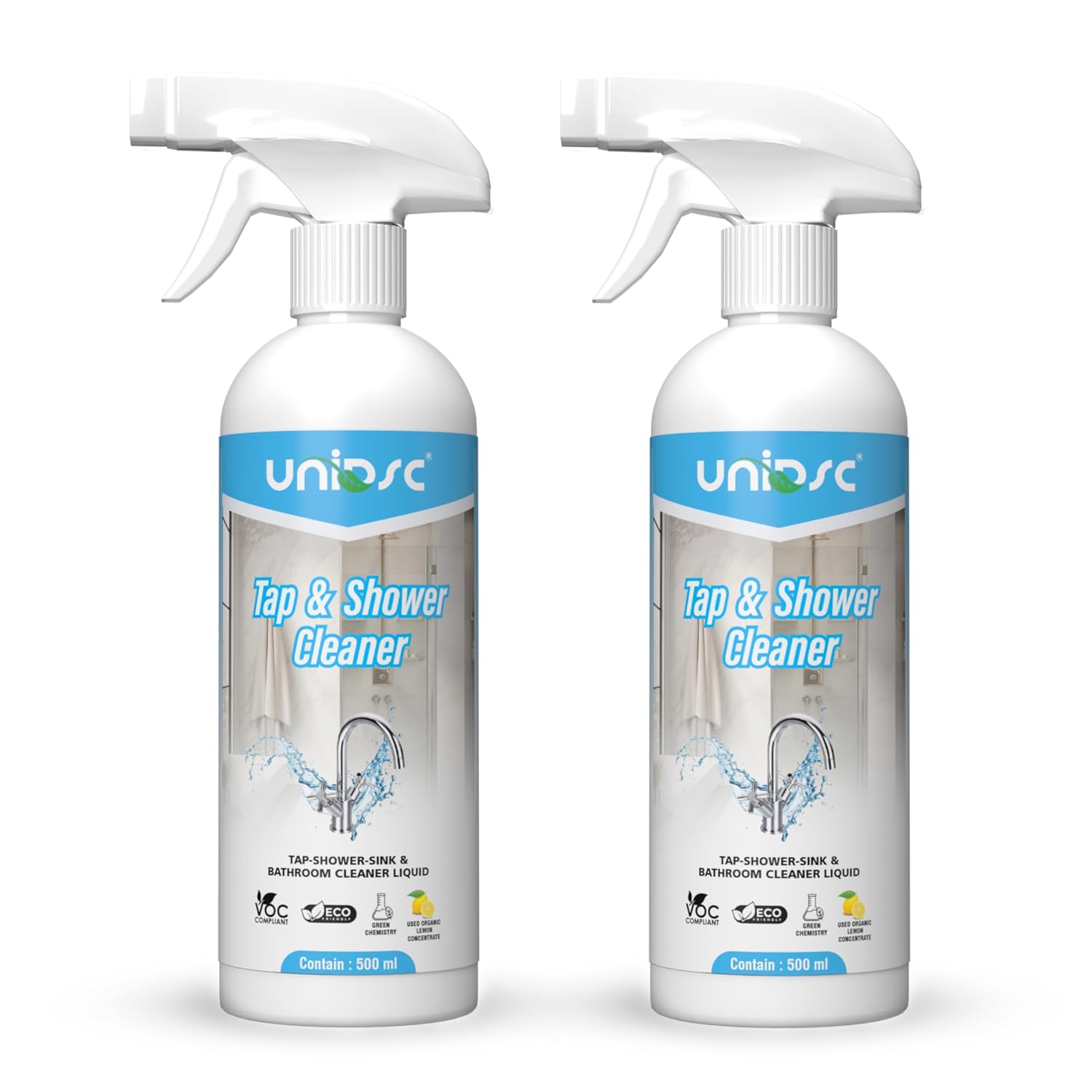 UNIDSC Tap Cleaner & Limescale Remover | Foaming Formula for Easy Cleaning | Non-Toxic | 500ml | All Purpose Cleaner Suita...