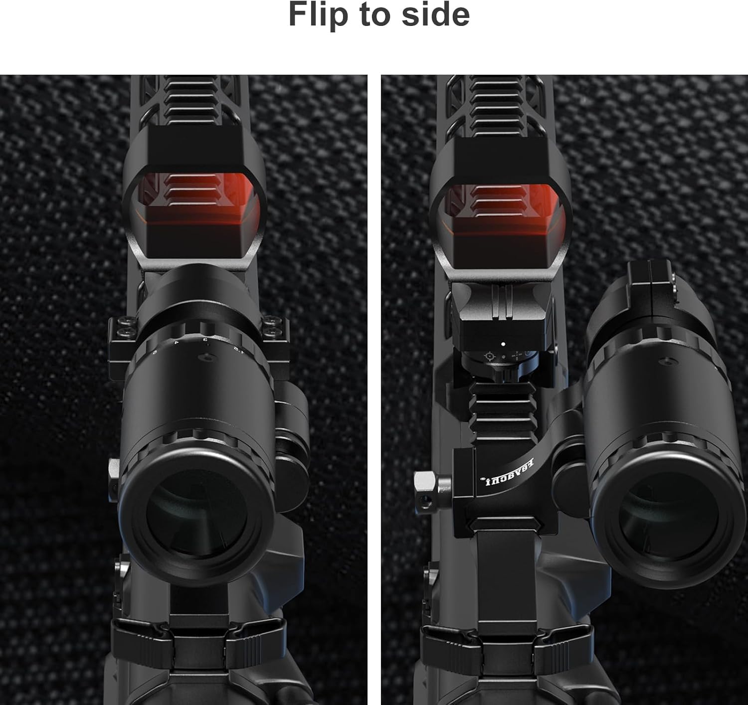 Feyachi RS-30 Red Dot Visier mit 1,5X - 5X Red Dot Magnifier für 20/22mm Picatinny/Weaver-Schienen