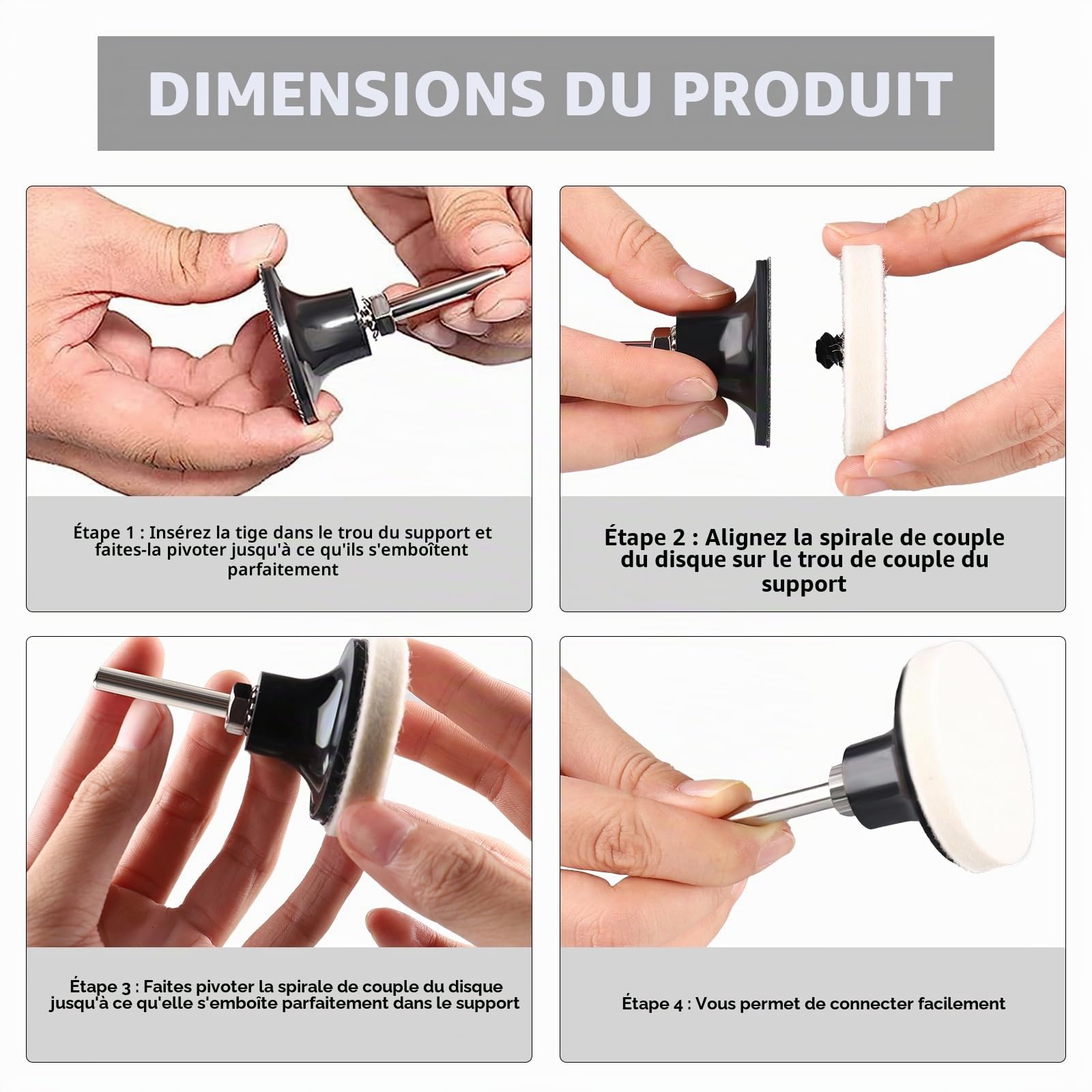 48pcs 50mm Disques Abrasifs à Changement Rapide Disque | Verrouillage En Rouleau Avec Revêtement Pour La Préparation De Surface