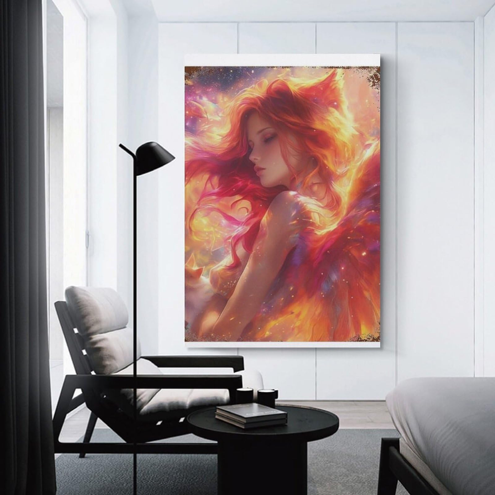 Junmoney Unframe-Style-9 Fantasy Angel Wall Art Print Room Decor Wall Art 16X24inch(40X60cm), For Entrance Walls, Hall Decor Or Foyers, A Neat Decor Update For Hallways