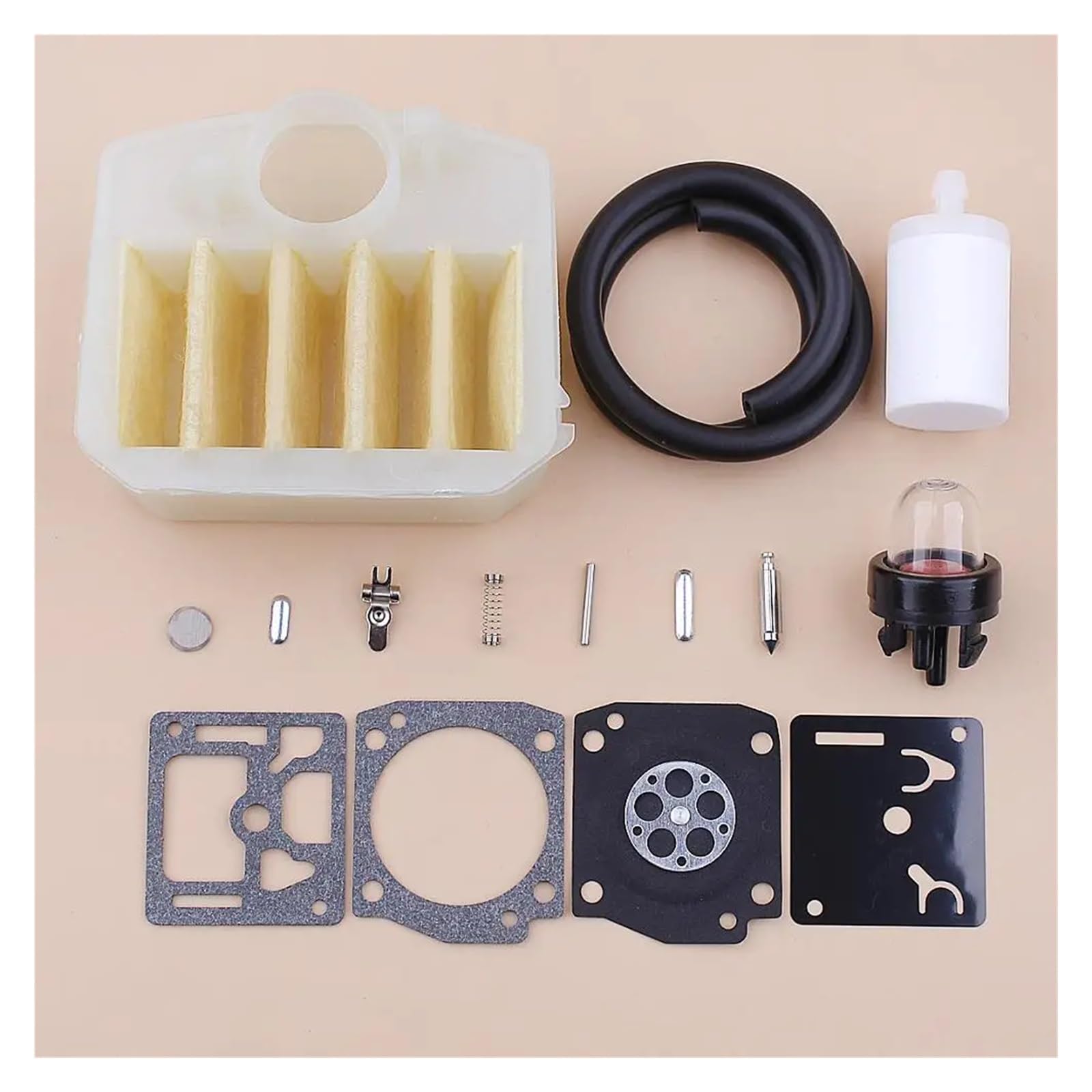 Kit réparation carburateur 537024002 pour réparer fuite tronçonneuse 350