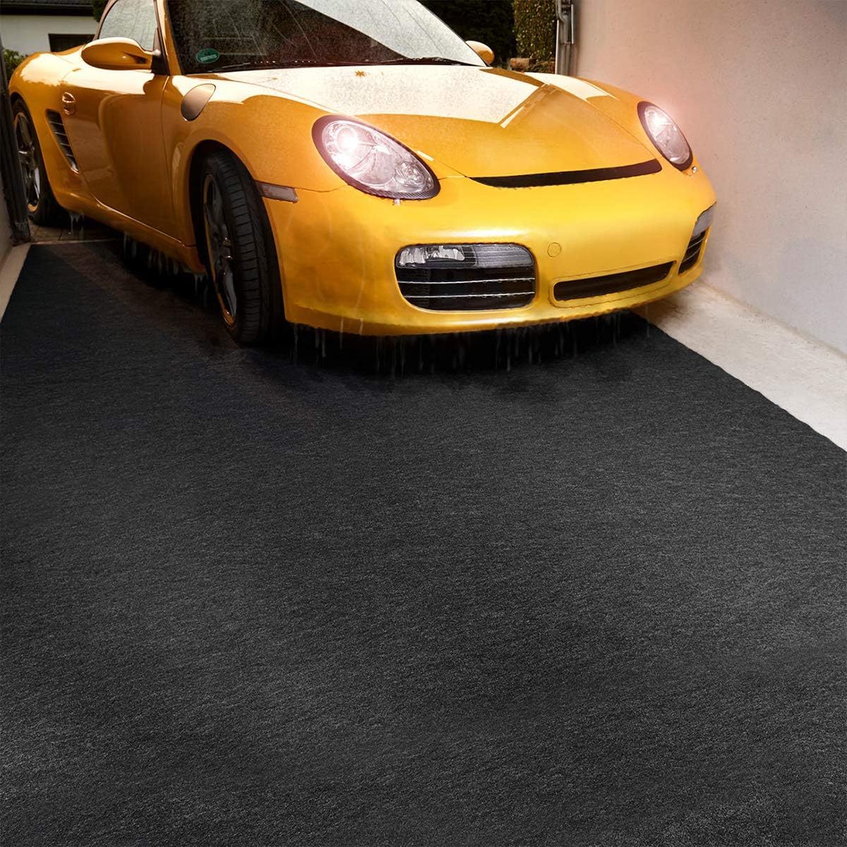 LINLA Premium Absorbent Oil Mat Contains Liquid Garage Floor Mat, Reusable, Washable, Protects Garage Floor or Driveway Surface, Shop,Parking, 6.6 ft x 8.5 ft : Automotive