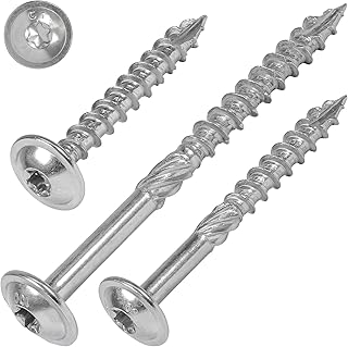SCREW REBEL Tellerkopfschrauben 6,0 x 50 Edelstahl gehärtet, 100 Stück mit ETA Zulassung, TX30, martensitisch, Teilgewinde