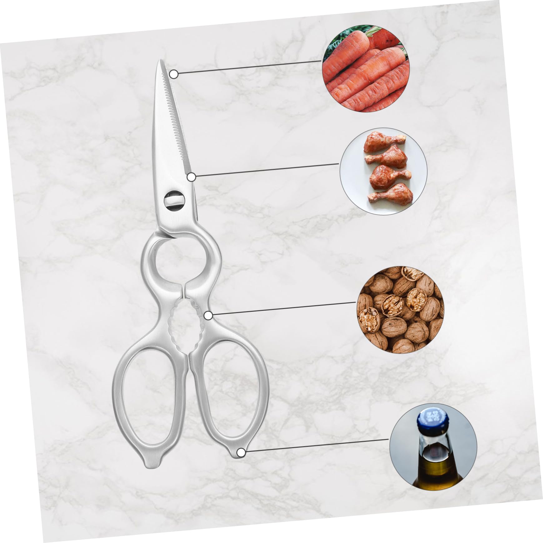 Professionali in Acciaio Inossidabile Antiscivolo per Pollame e Carne Strumenti Ergonomici per Uso