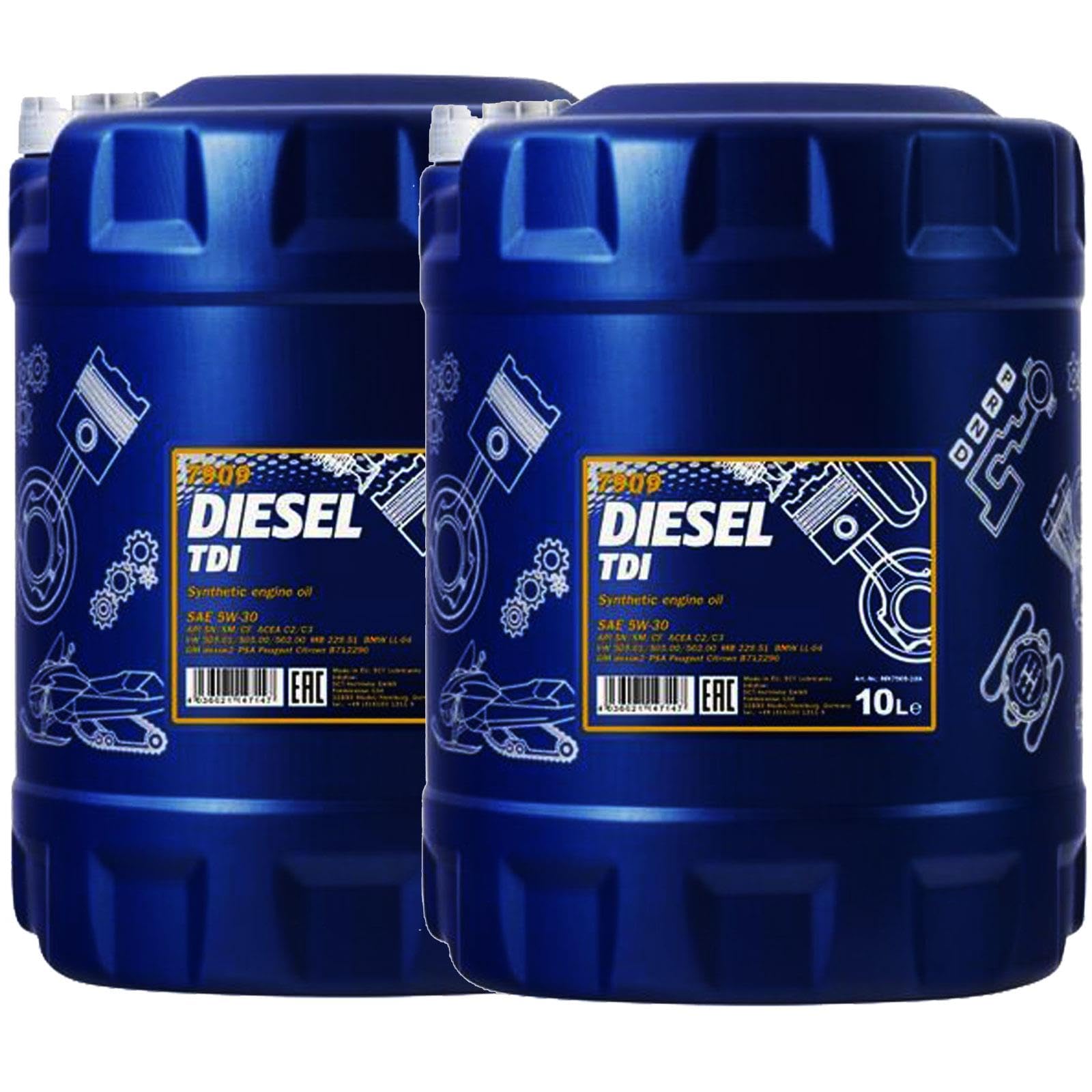 SCT Germany 2x Öl (20 L) | passend für 505.01/505/502 LL-04 229.51,