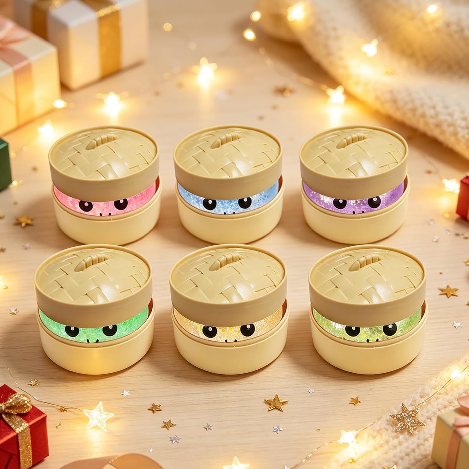 6Pcs Mini Squishy Mystery Squishy Stress Balls Fidget Sensory Toy Soft Squeeze Decompression Dough