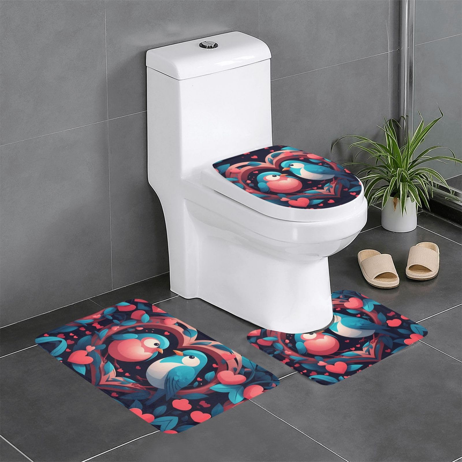 Tapis de salle de bain antidérapants pour réveiller la déco des WC et coiffeuse