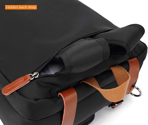 Miniatura 8 de Mochila convertible, bolsa de mensajero, bolsa de hombro, funda para laptop, maletín de negocios, mochila de viaje multifuncional para laptop de