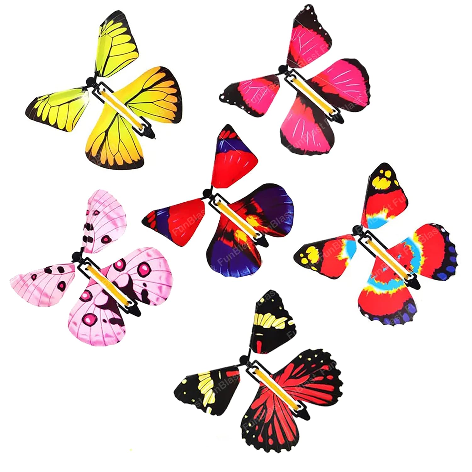 Buy FunBlast Flying Butterfly Toy, Magic Wind up Butterflies Toys