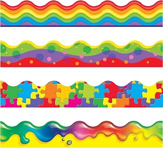 Classroom Trimmers Notice Board Display Borders Variety Pack - Colour Blast