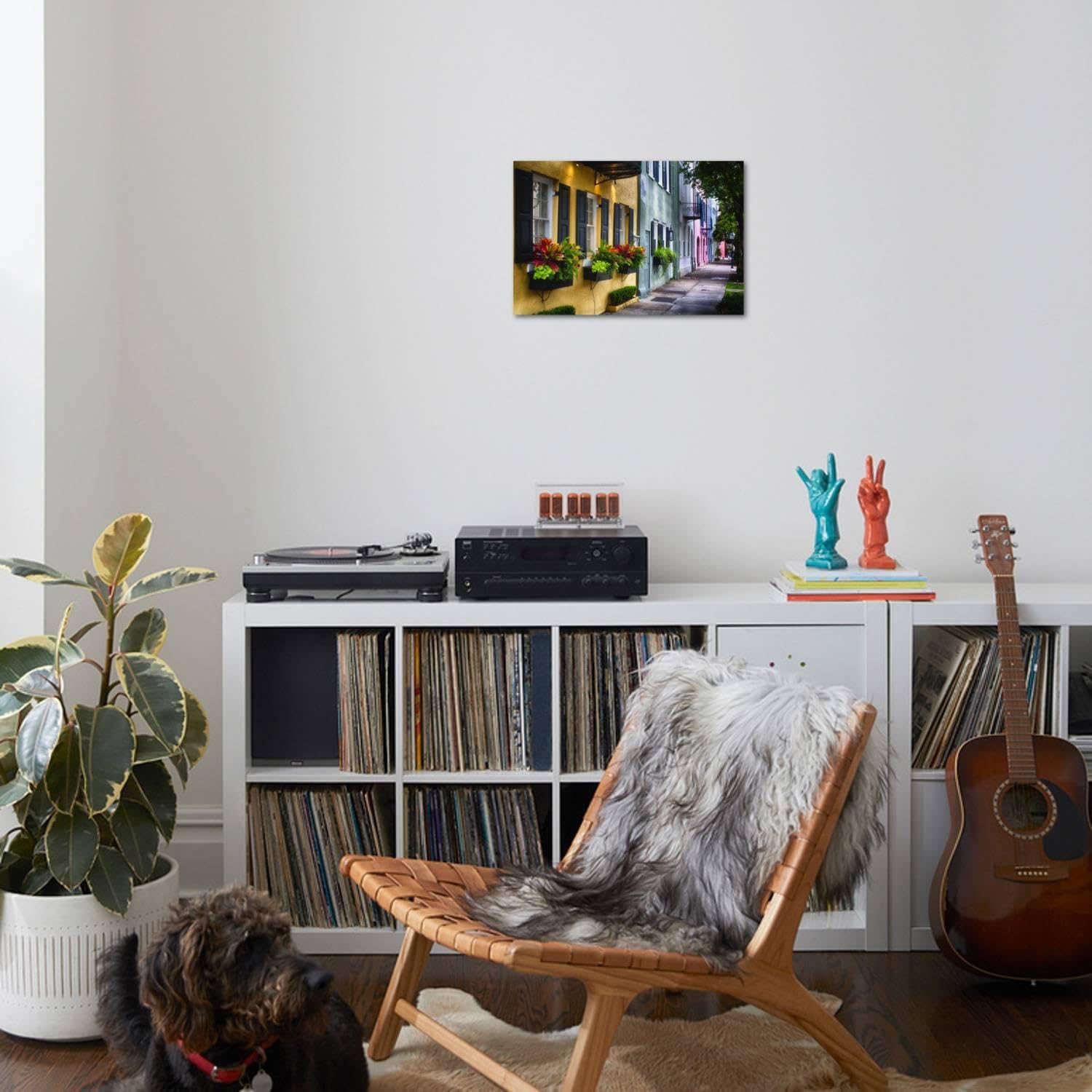 ART.COM Wall Photographic Print Rainbow Row II, Charleston South Carolina by George Oze, 24" x 16"